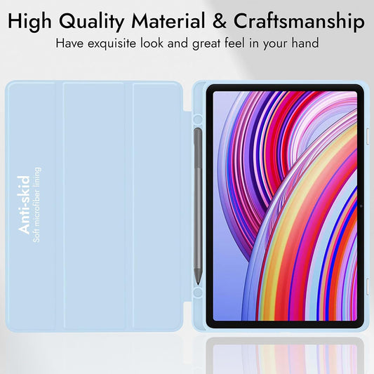 Funda para Xiaomi Redmi Pad 2 Pro, Techsuit, Flex Trifold, Azul Marino