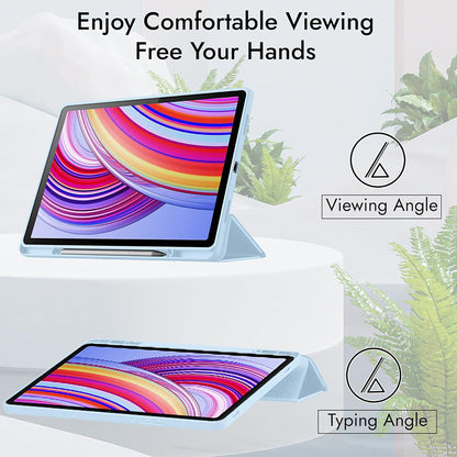 Funda para Xiaomi Redmi Pad 2 Pro, Techsuit, Flex Trifold, Verde Matcha