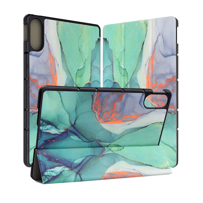 Funda para Xiaomi Redmi Pad 2 Pro, Techsuit, FoldPro Green Time, Multicolor