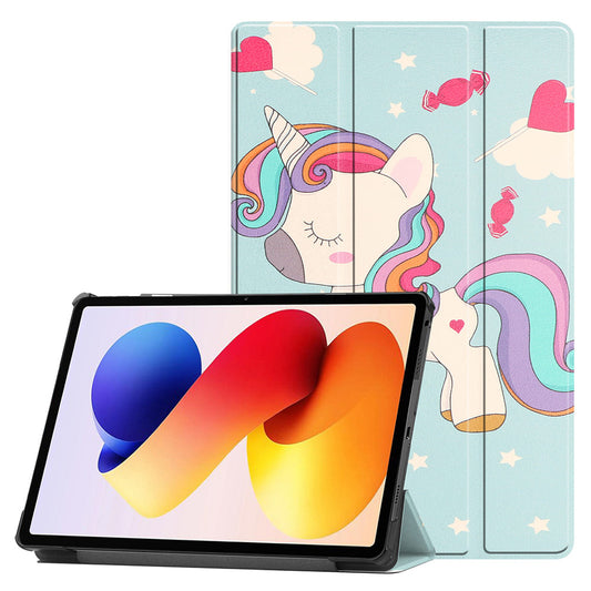 Funda para Xiaomi Redmi Pad 2 Pro, Techsuit, FoldPro Unicorn, Multicolor