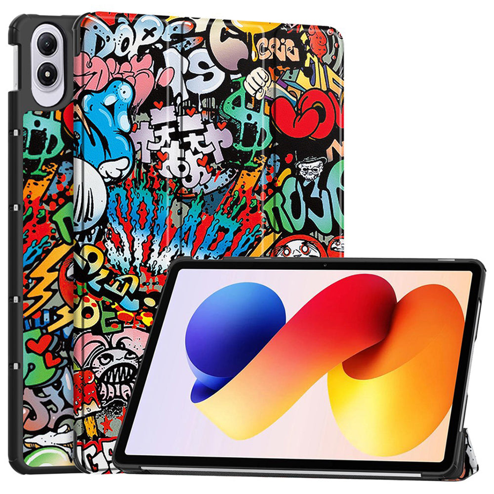 Funda para Xiaomi Redmi Pad 2 Pro, Techsuit, FoldPro Urban Vibe, Multicolor