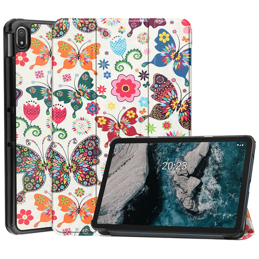 Funda para Xiaomi Redmi Pad 2, Techsuit, FoldPro Butterfly, Multicolor