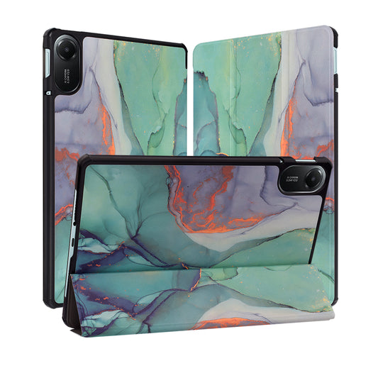 Funda para Xiaomi Redmi Pad 2, Techsuit, FoldPro Green Time, Multicolor