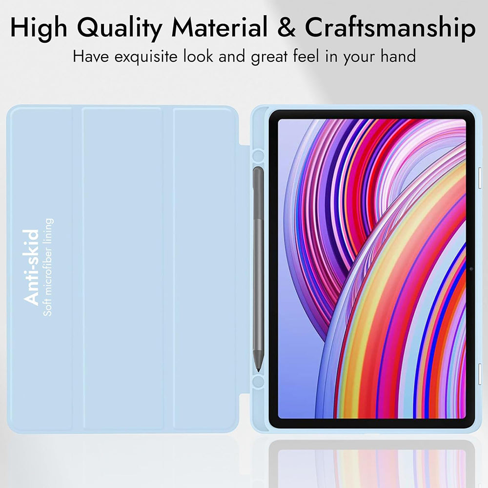 Funda para Xiaomi Redmi Pad Pro / Pad / Pad Pro 5G, Techsuit, Flex Trifold, Azul marino