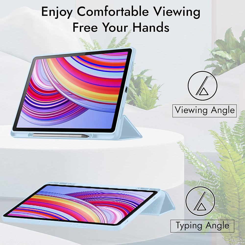 Funda para Xiaomi Redmi Pad Pro / Pad / Pad Pro 5G, Techsuit, Flex Trifold, Azul marino