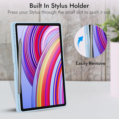 Funda para Xiaomi Redmi Pad Pro / Pad / Pad Pro 5G, Techsuit, Flex Trifold, Azul marino