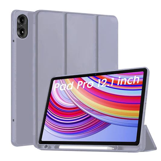Funda para Xiaomi Redmi Pad Pro / Pad / Pad Pro 5G, Techsuit, Flex Trifold, Morado