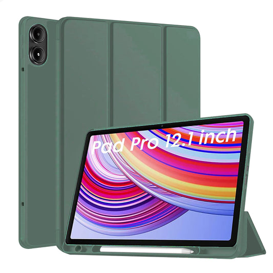 Funda para Xiaomi Redmi Pad Pro / Pad / Pad Pro 5G, Techsuit, Flex Trifold, Verde