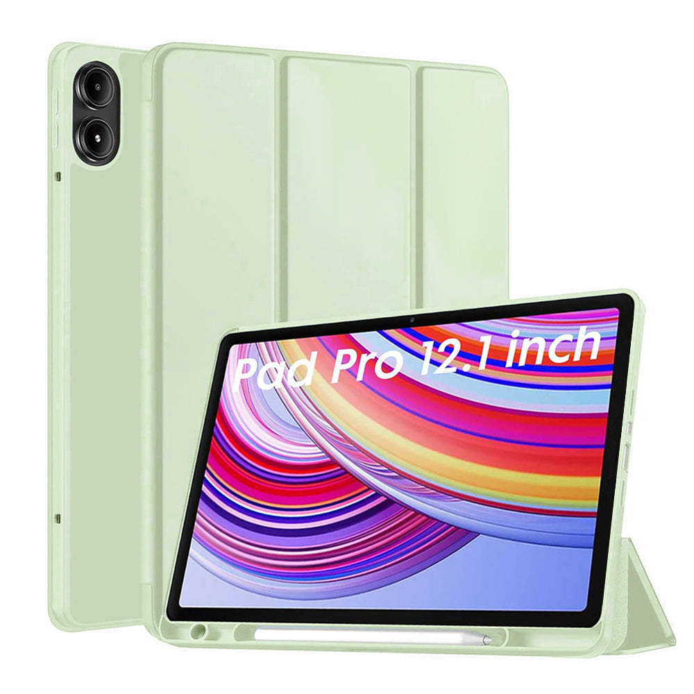 Funda para Xiaomi Redmi Pad Pro / Pad / Pad Pro 5G, Techsuit, Flex Trifold, Verde Matcha