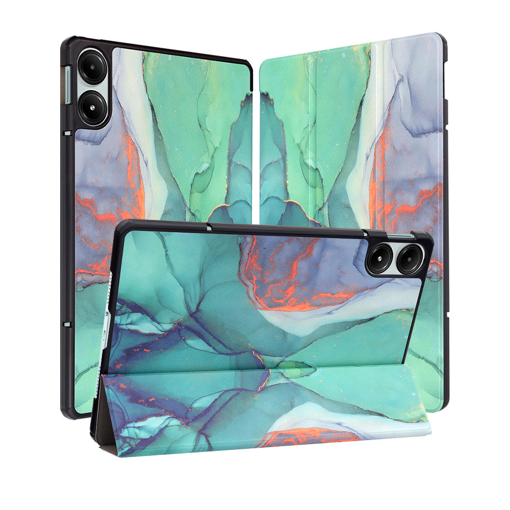 Funda para Xiaomi Redmi Pad Pro / Pad / Pad Pro 5G, Techsuit, FoldPro Green Time, Multicolor