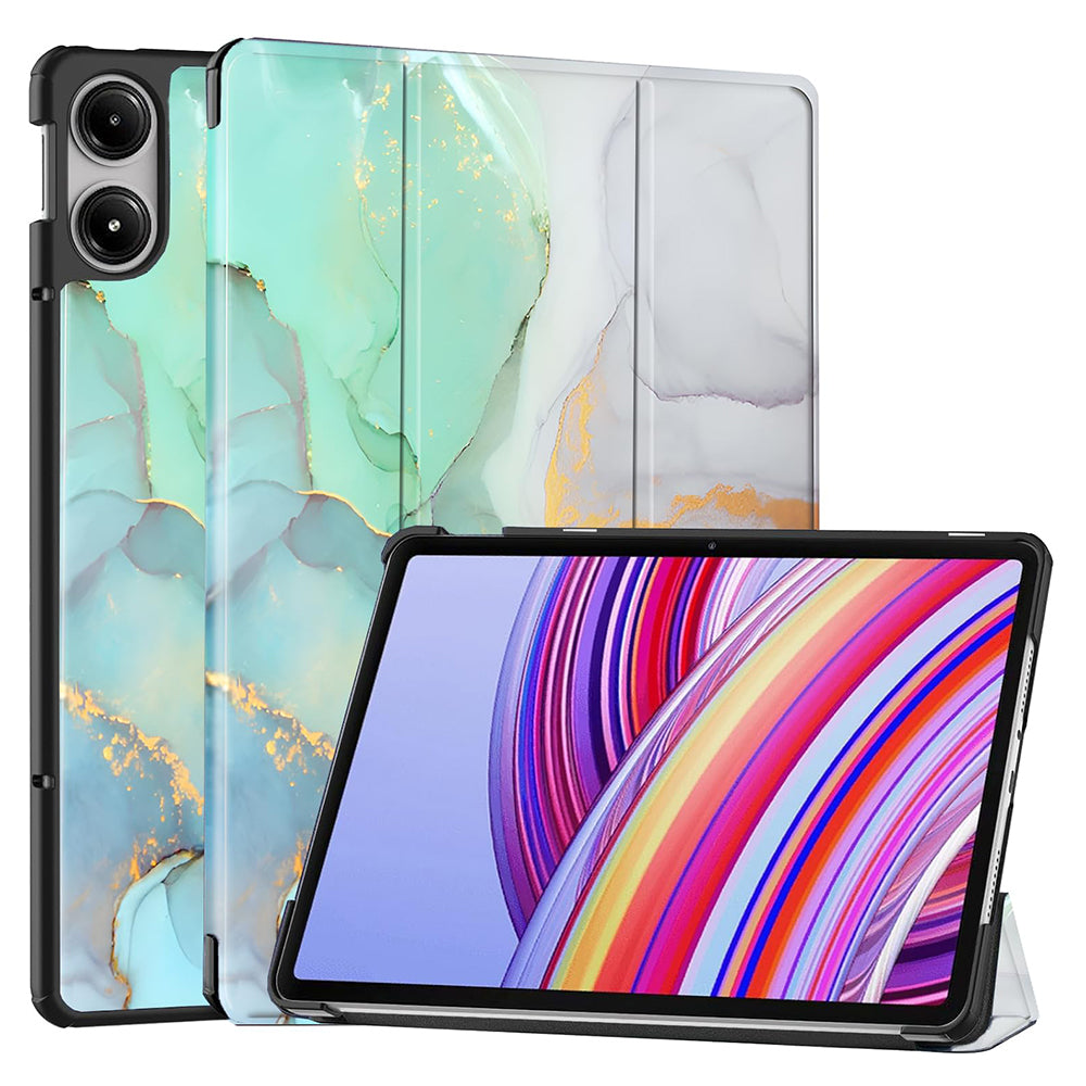 Funda para Xiaomi Redmi Pad Pro / Pad / Pad Pro 5G, Techsuit, FoldPro Green Time, Multicolor
