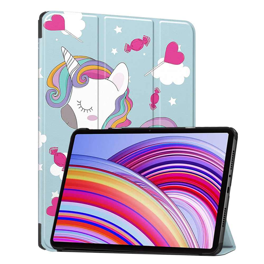 Funda para Xiaomi Redmi Pad Pro / Pad / Pad Pro 5G, Techsuit, FoldPro Unicorn, Multicolor