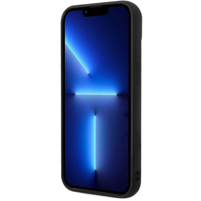 Funda para Apple iPhone 14 Plus, Karl Lagerfeld, Quilted Puffy Metal Logo, Negra