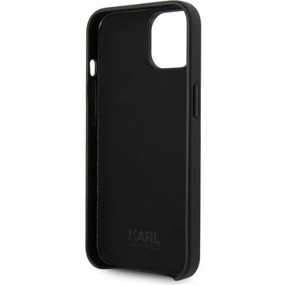 Case for Apple iPhone 14 Plus, Karl Lagerfeld, Perforated Logo, Black