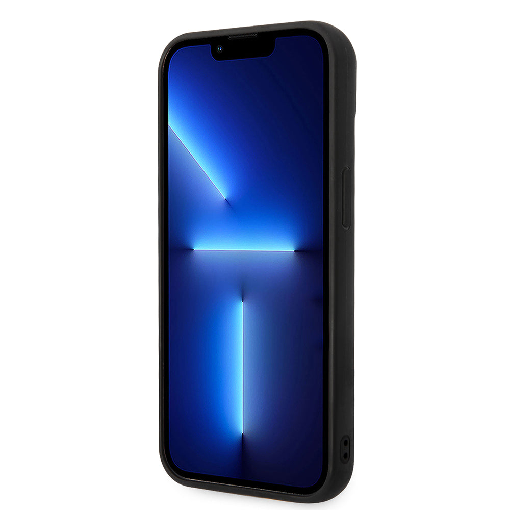 Funda para Apple iPhone 14 Plus, Karl Lagerfeld, Quilted Puffy Metal Logo, Negra