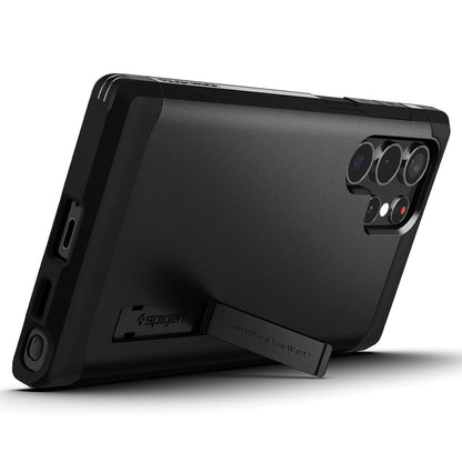 Funda para Samsung Galaxy S22 Ultra 5G S908, Spigen, Tough Armor, Negra ACS03923