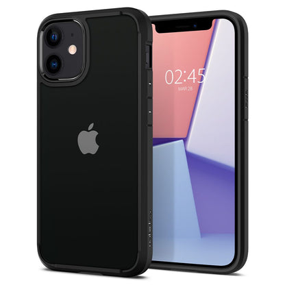 Funda para Apple iPhone 12 / 12 Pro, Spigen, Ultra Hybrid, Negra ACS01703