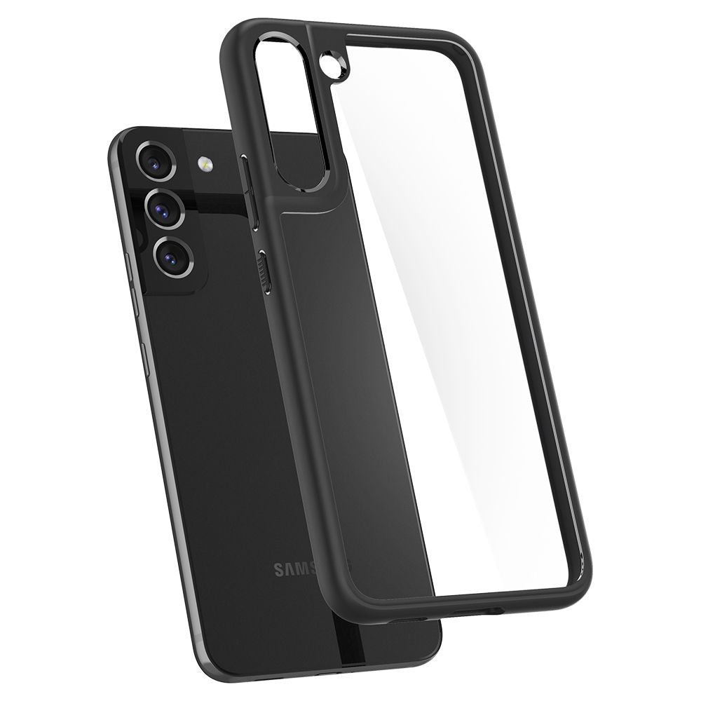 Funda para Samsung Galaxy S22 5G S901, Spigen, Ultra Hybrid Matte, Negro ACS03989