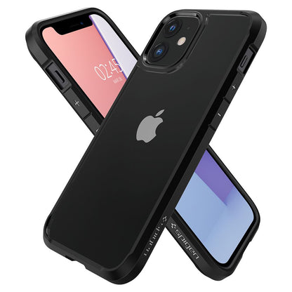 Funda para Apple iPhone 12 / 12 Pro, Spigen, Ultra Hybrid, Negra ACS01703
