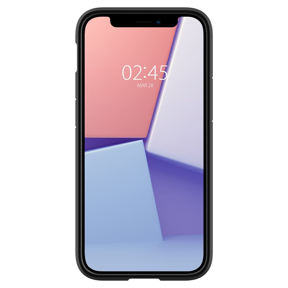 Funda para Apple iPhone 12 / 12 Pro, Spigen, Ultra Hybrid, Negra ACS01703