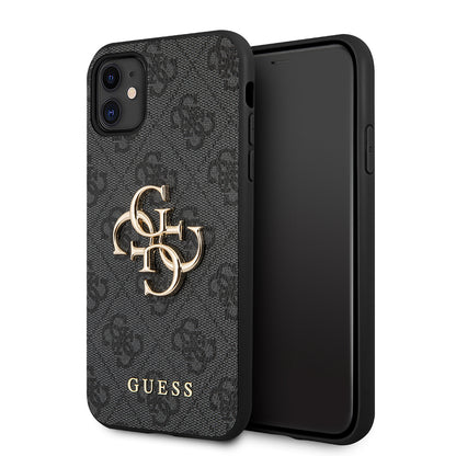 Funda para Apple iPhone 11, Guess, 4G Metal Logo, Gris