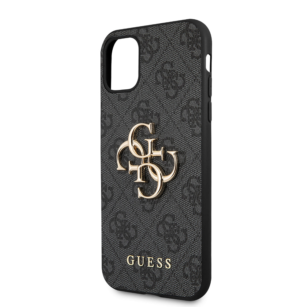 Funda para Apple iPhone 11, Guess, 4G Metal Logo, Gris
