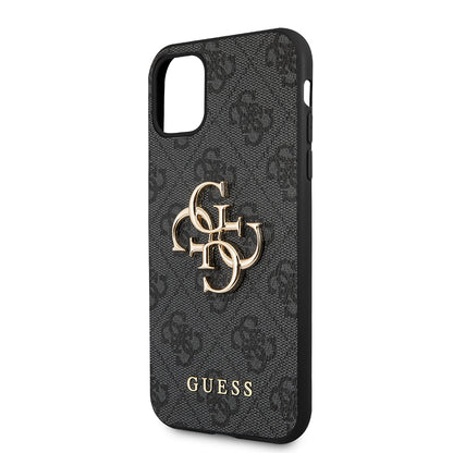 Funda para Apple iPhone 11, Guess, 4G Metal Logo, Gris