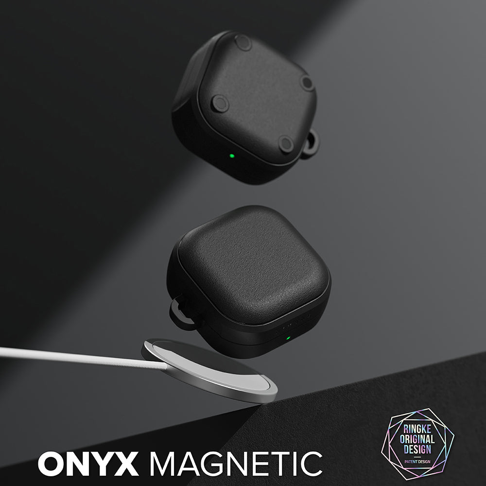 Funda Ringke Onyx Magnética para Samsung Galaxy Buds4 / Buds4 Pro, Negra