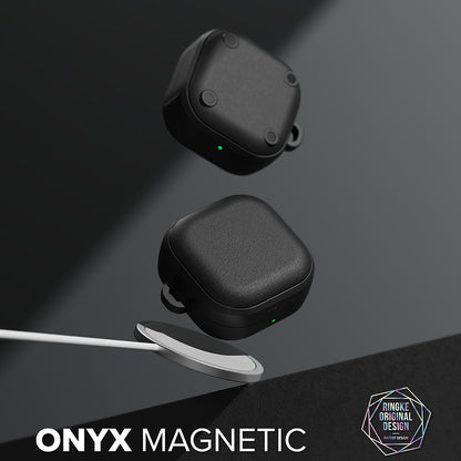 Funda Ringke Onyx Magnética para Samsung Galaxy Buds4 / Buds4 Pro, Negra