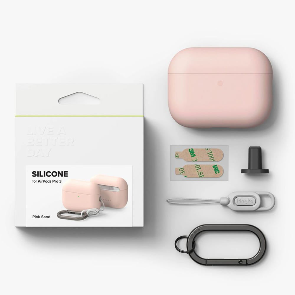 Funda Ringke para Apple AirPods 3, Rosa