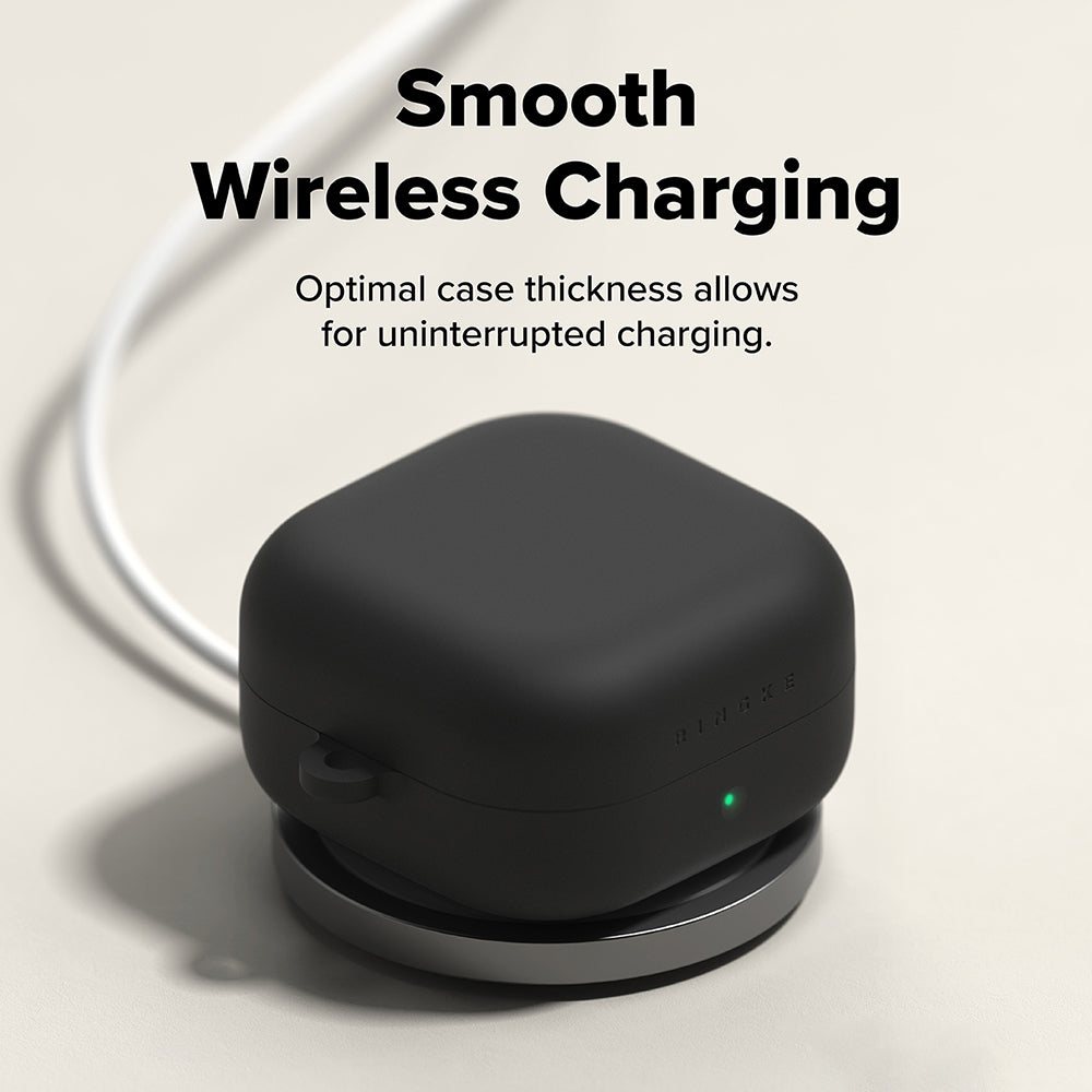 Funda Ringke para Samsung Galaxy Buds4 / Buds4 Pro, Negra