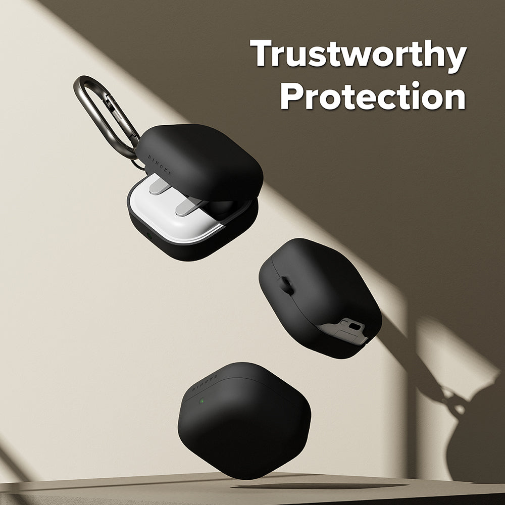 Funda Ringke para Samsung Galaxy Buds4 / Buds4 Pro, Negra