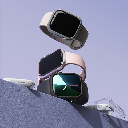 Funda Ringke Slim para Apple Watch Series 10 / 11 46mm, Set de 2 piezas, Negra Mate / Transparente