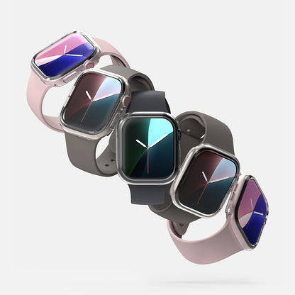 Funda Ringke Slim para Apple Watch Series 10 / 11 46mm, Set de 2 piezas, Negra Mate / Transparente