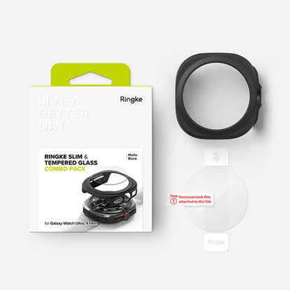 Funda Ringke Slim para Samsung Galaxy Watch Ultra, Negra Mate