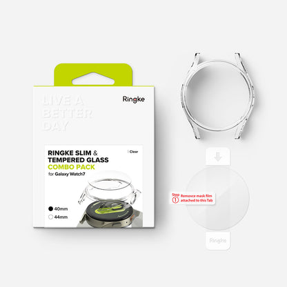 Funda Ringke Slim para Samsung Galaxy Watch7 40mm, Transparente