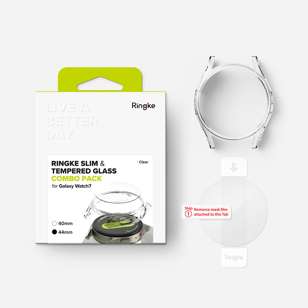 Funda Ringke Slim para Samsung Galaxy Watch7 44mm, Transparente