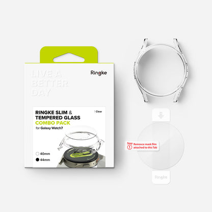 Funda Ringke Slim para Samsung Galaxy Watch7 44mm, Transparente
