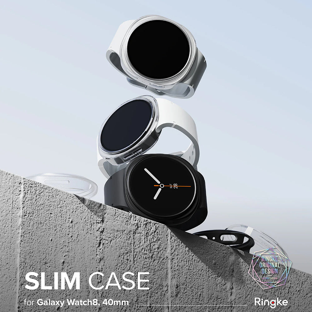 Funda Ringke Slim para Samsung Galaxy Watch8 40mm, Set de 2 piezas, Transparente