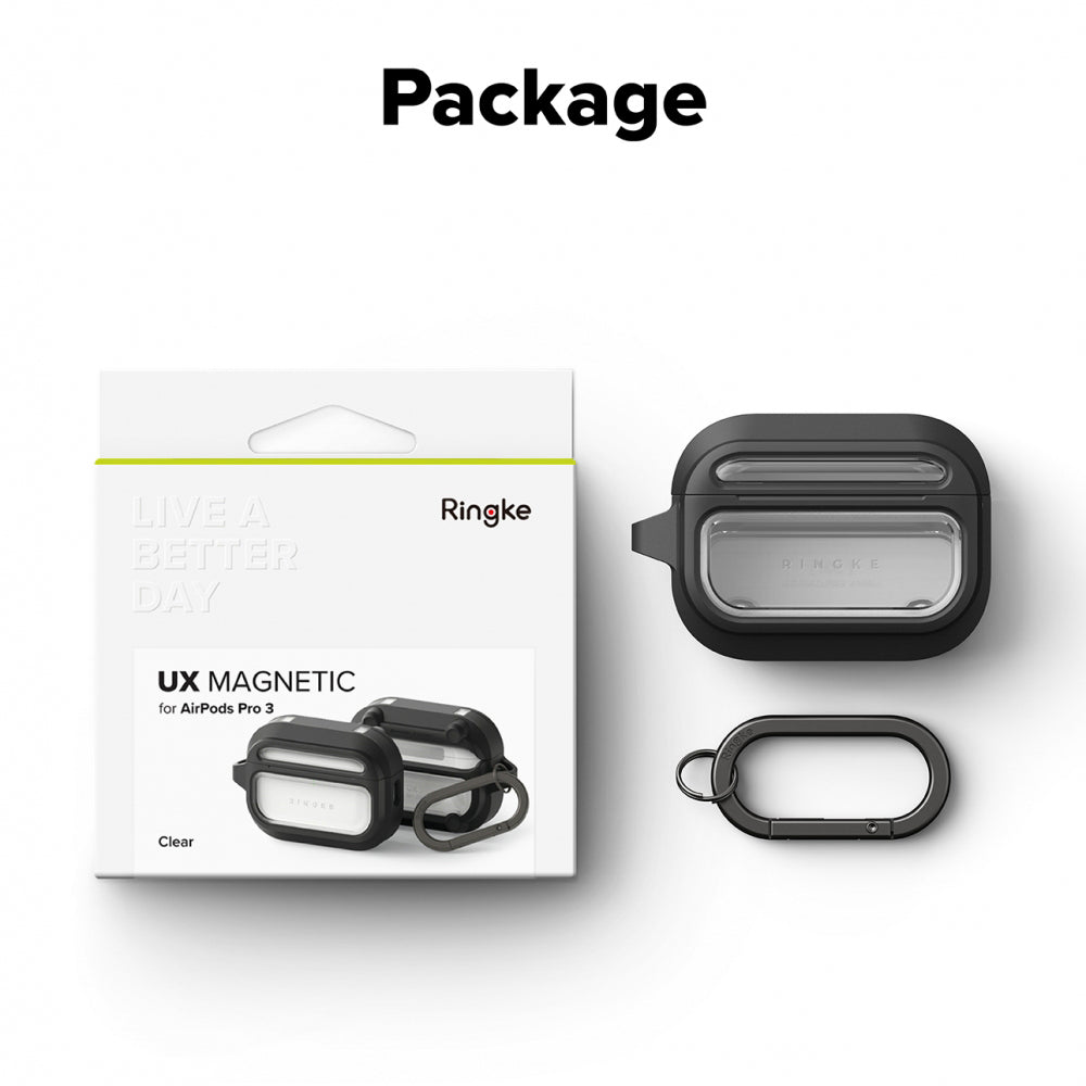 Funda Ringke UX para Apple AirPods Pro 3, Transparente