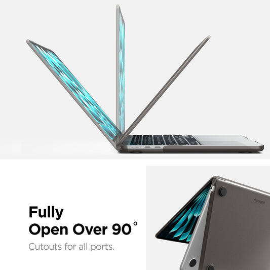 Funda Spigen Airskin para Apple MacBook Air 13 pulgadas (2026) / (2025) / (2024) / (2022), Negra Satinada ACS11531