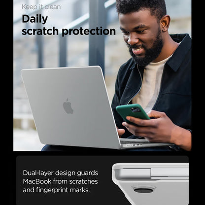 Funda Spigen Airskin para Apple MacBook Pro 16 pulgadas (2026) / (2024) / (2023) / (2021), Transparente Satinada ACS11526