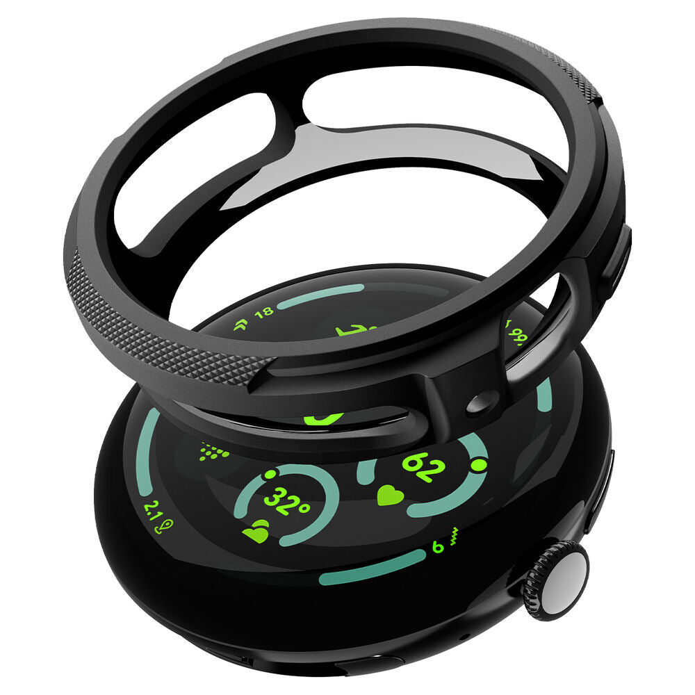Funda Spigen Liquid Air para Google Pixel Watch 4 41mm, Negra Mate ACS09483