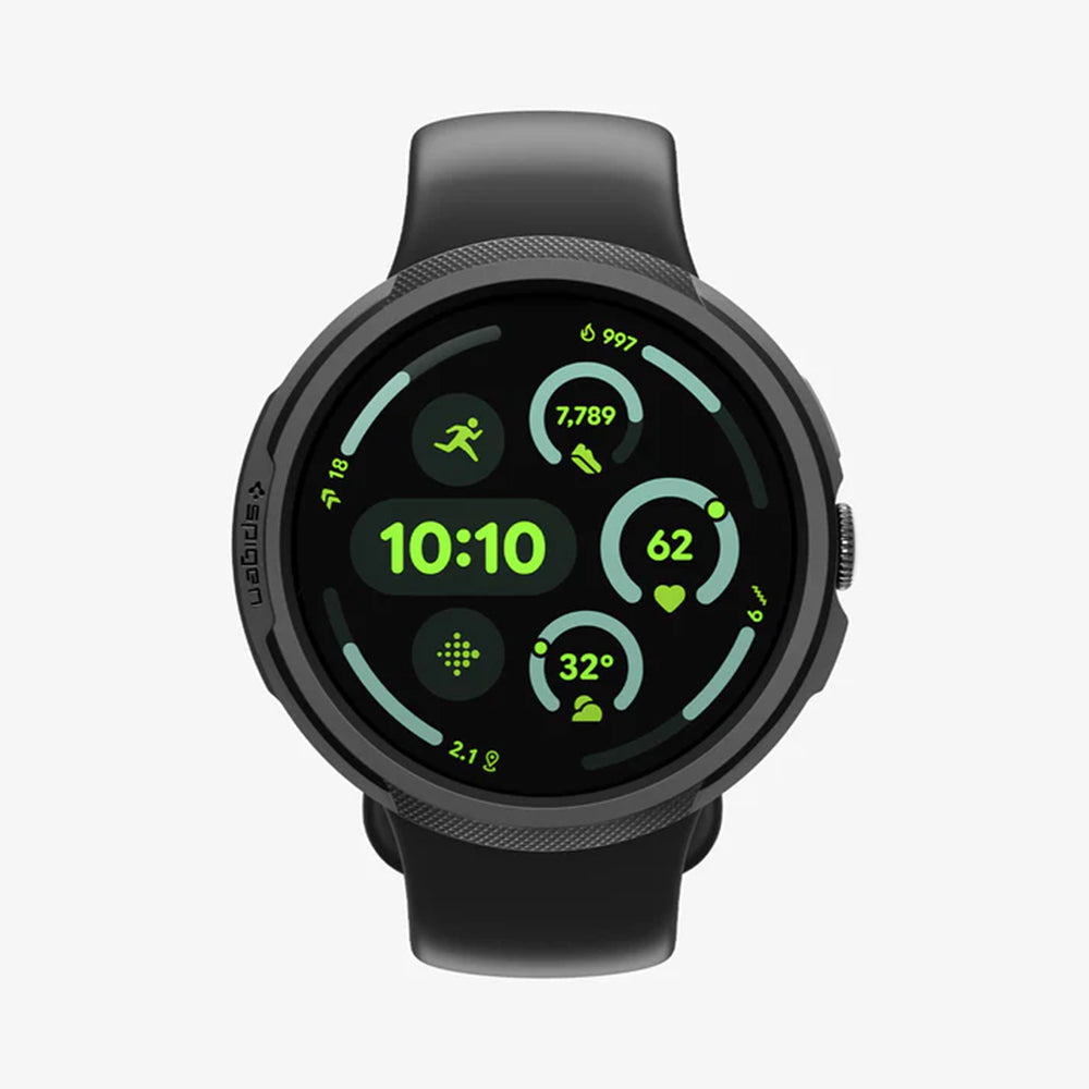 Funda Spigen Liquid Air para Google Pixel Watch 4 45mm, Negra Mate ACS11222