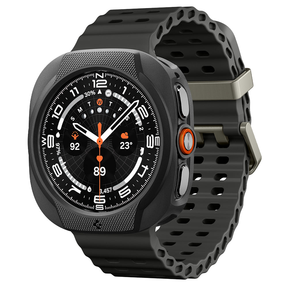 Funda Spigen Liquid Air para Samsung Galaxy Watch Ultra2, Negra Mate ACS11610