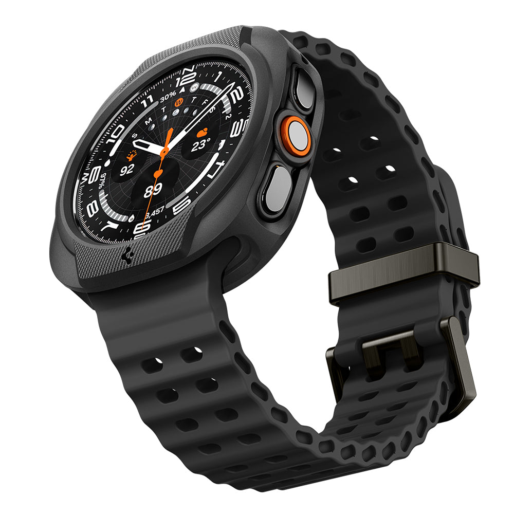 Funda Spigen Liquid Air para Samsung Galaxy Watch Ultra2, Negra Mate ACS11610
