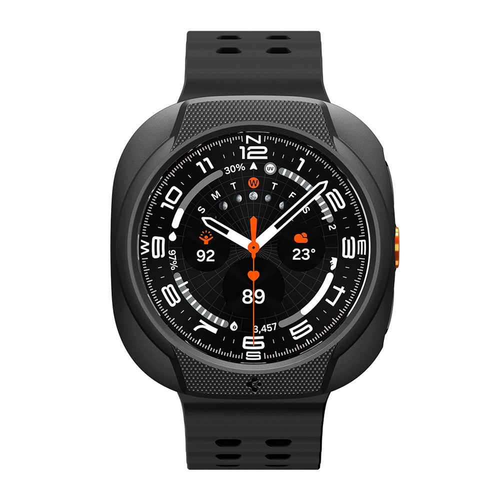 Funda Spigen Liquid Air para Samsung Galaxy Watch Ultra2, Negra Mate ACS11610