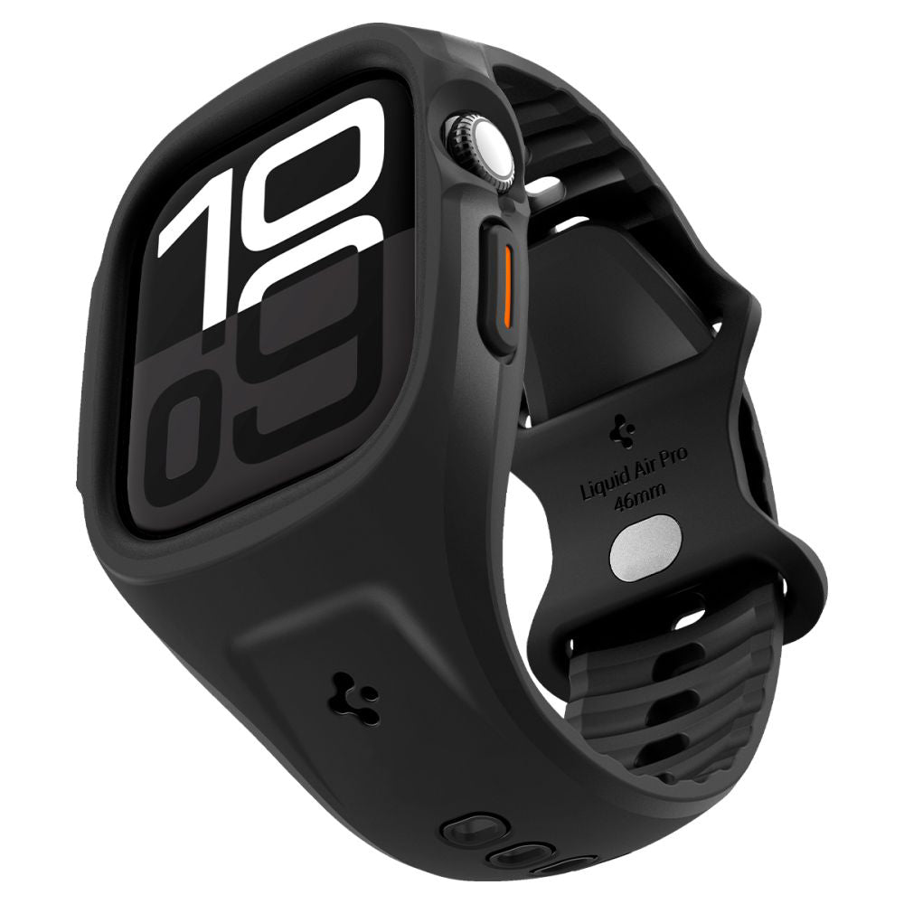 Funda Spigen Liquid Air Pro para Apple Watch Series 10 / 11 46mm, Negra Mate ACS09317