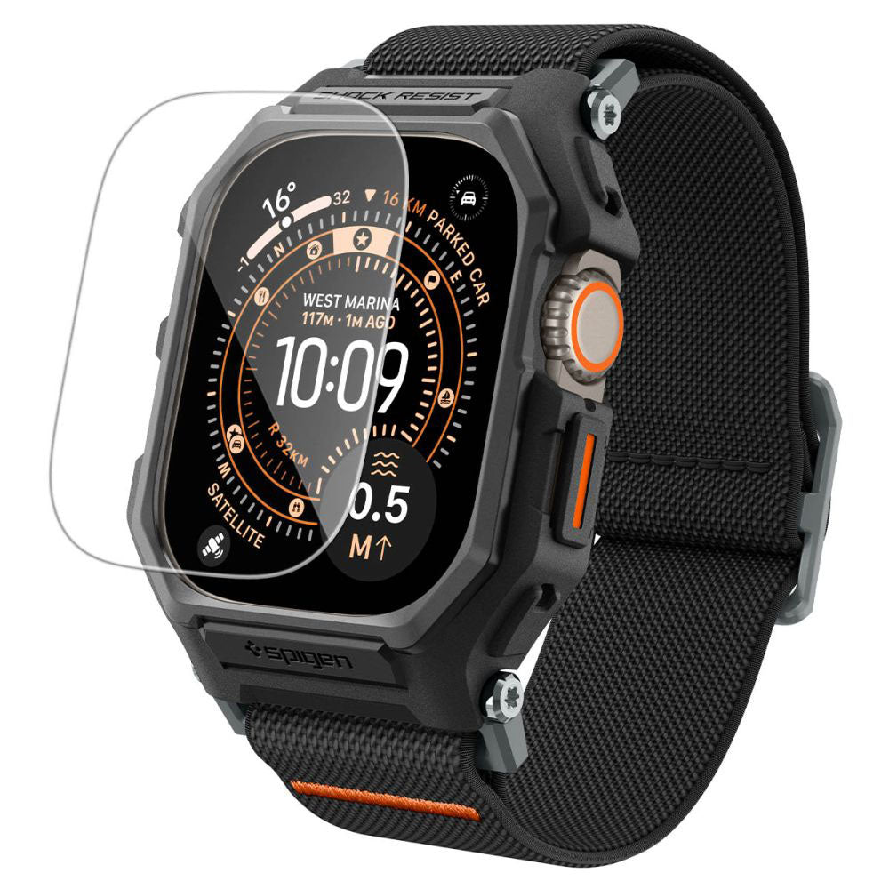 Funda Spigen Lite Fit Pro con Protector de Pantalla para Apple Watch Ultra Series, Negra Mate ACS11415