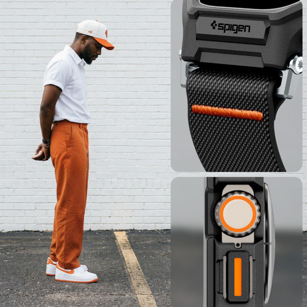 Funda Spigen Lite Fit Pro con Protector de Pantalla para Apple Watch Ultra Series, Negra Mate ACS11415